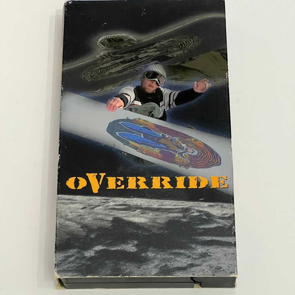 Override Snowboarding VHS Video United Media Productions 1995 Classic Retro